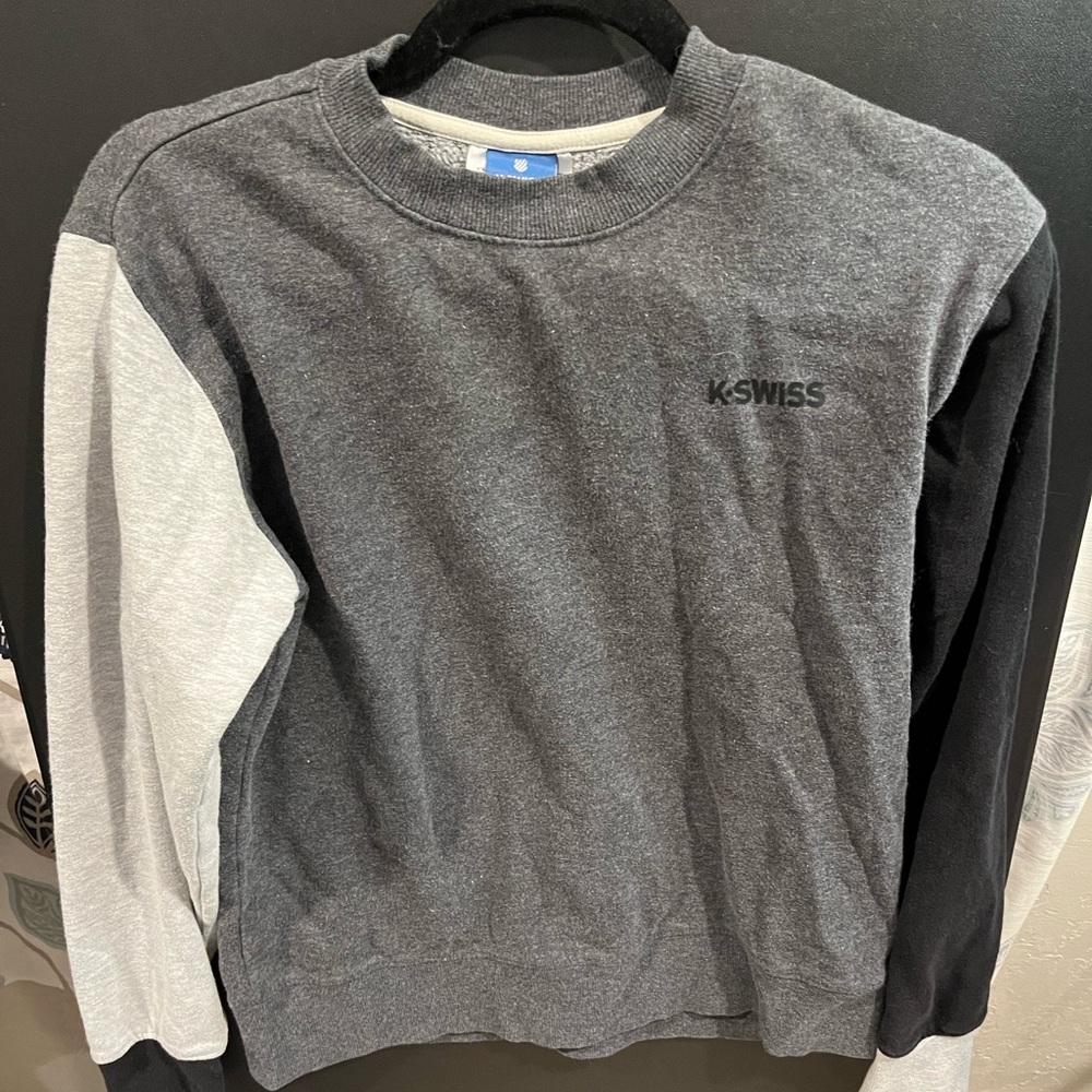K Swiss Colorblock Crew Neck Sweatshirt